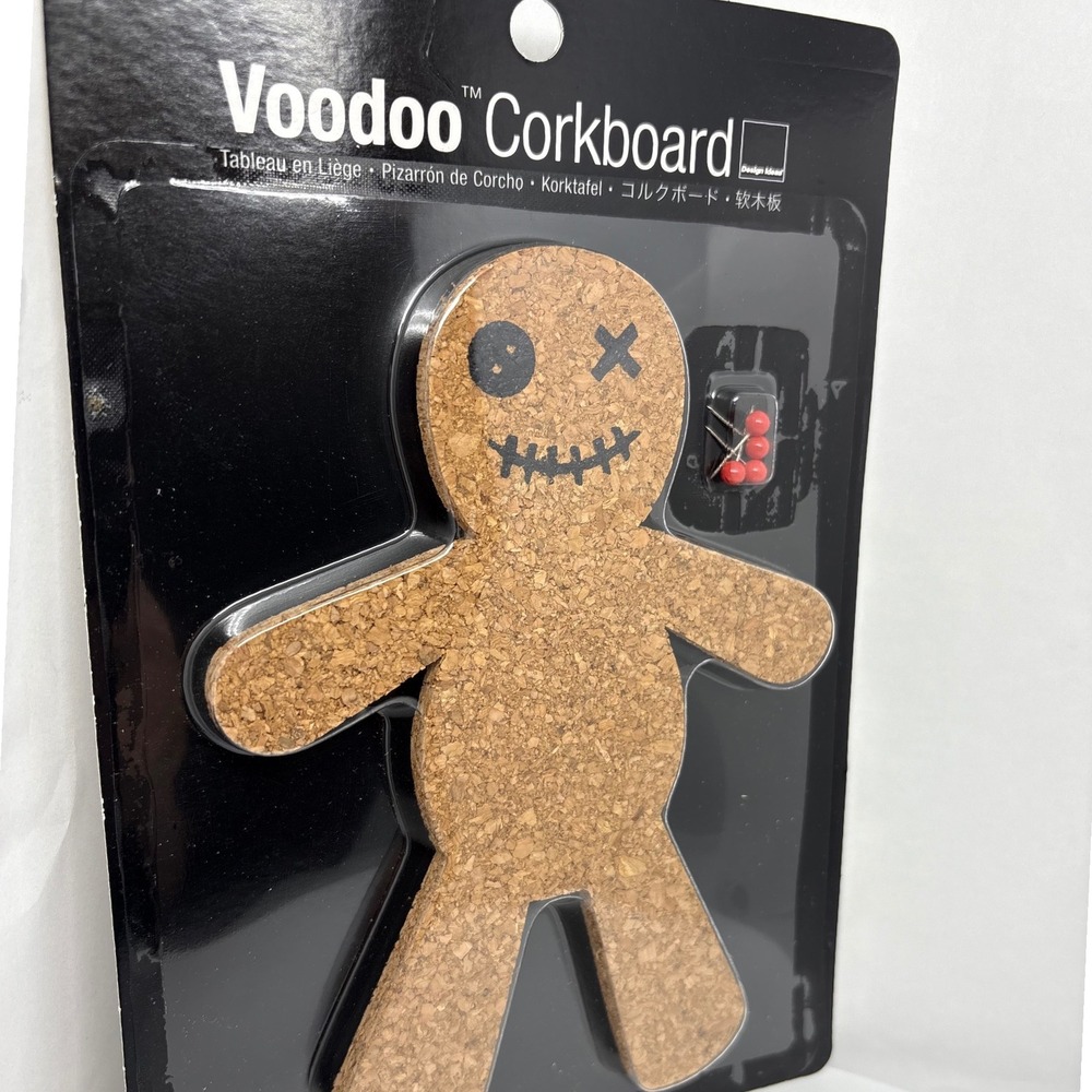 Voodoo Corkboard Novelty Bulletin Board with Pushpins Office Decor New BFF Gag